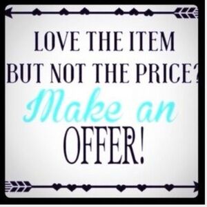 Love the item but not the price!? Make me an offer.